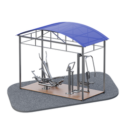 Модульный навес 4х2 на 4 тренажера ARMS301