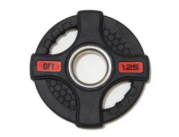 Диск олимпийский обрезиненный Original Fittools FT-2HGP-1,25 с двумя хватами 1,25 кг