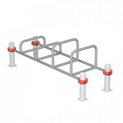 Большие брусья воркаут с упорами для отжиманий Iron King S710