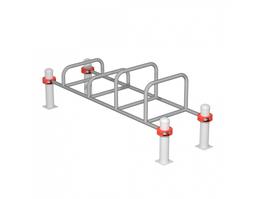 Большие брусья воркаут с упорами для отжиманий Iron King S710