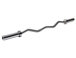 Гриф олимпийский слабоизогнутый 47" с замками Original Fittools FT-OB-47-Z-CR-SC