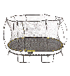 Овальный батут Springfree О77 2,4х3,4 метра