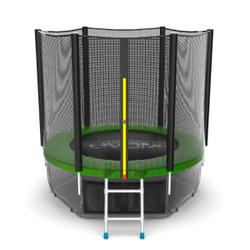Батут EVO Jump External 6ft Lower net с внешней сеткой, лестницей и нижней сетью
