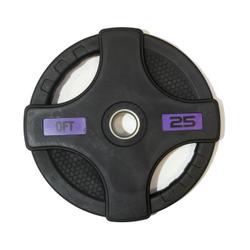 Диск олимпийский обрезиненный Original Fittools FT-2HGP-25 с двумя хватами 25 кг