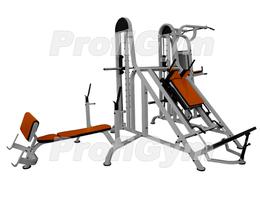 Четырехпозиционная станция со свободным весом МС-0011-D