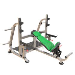 Скамья для жима наклонная нерегулируемая со страховочными упорами BP - 002